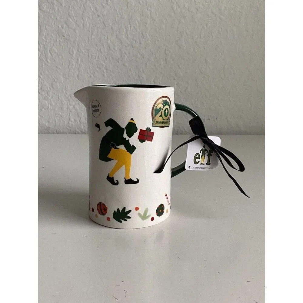 Rae Dunn x Buddy the Elf‎ Maple Syrup Pitcher 20th Anniversary NEW